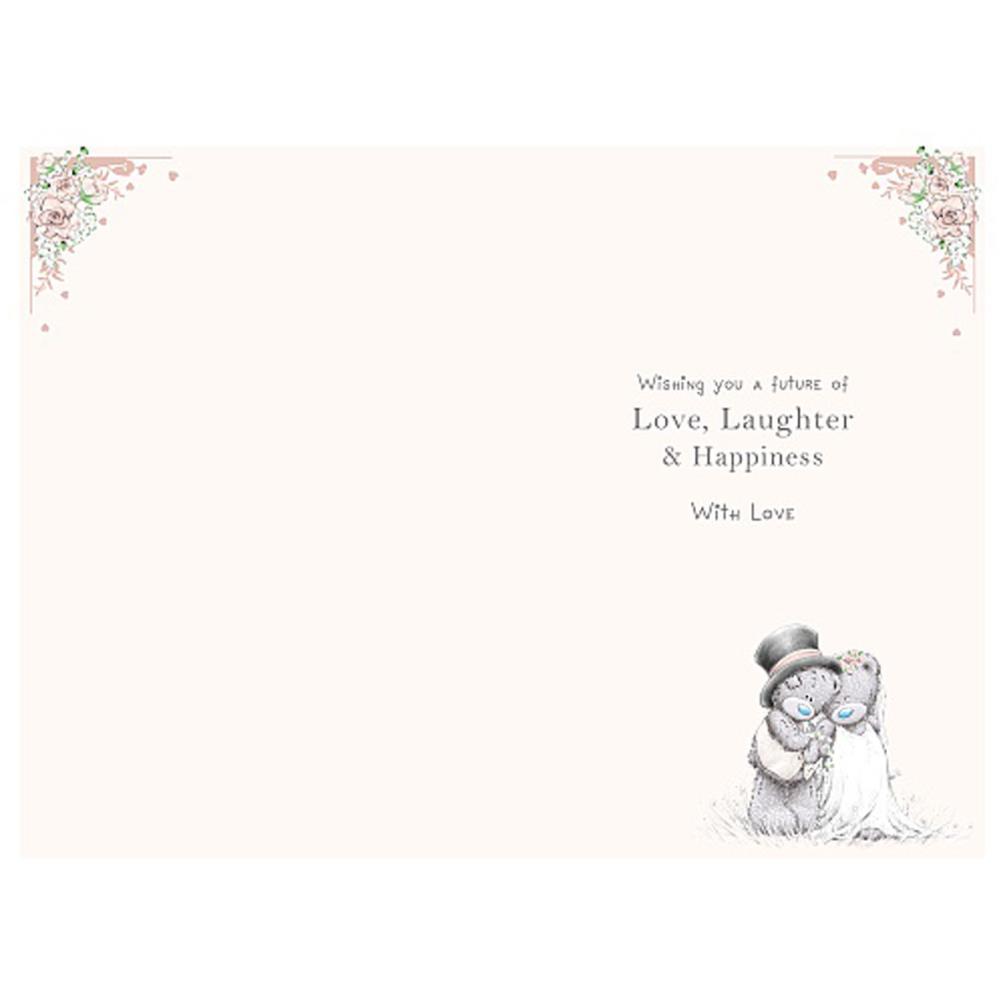 Congratulations Me to You Bear Wedding Day Card Extra Image 1